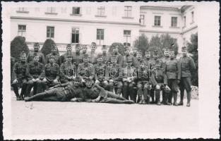 3 db második világháborús fotólap Zomborból / 3 WWII military photo postcards from Sombor