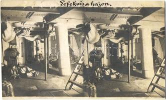 6 db régi első világháborús fotó képeslap az Osztrák-Magyar Haditengerészet SMS Admiral Spaun gyorsc...