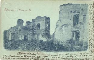 1900 Alvinc, Vintu de Jos; Martinuzzi vár romjai, / castle ruins (EK)