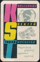 1959 Kisegítő Takarékpénztár reklámos kártyanaptár