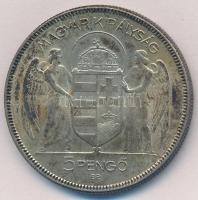1930. 5P Ag "Horthy jobbra" T:2 kis patina
Adamo P8