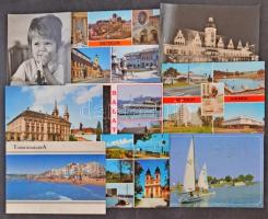 Egy cipősdoboznyi MODERN külföldi városképes lap / A shoe box of modern postcards from Europe and other continents
