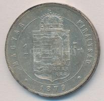 1879KB 1Ft Ag "Ferenc József / Középcímer" T:2,2- patina
Adamo M15