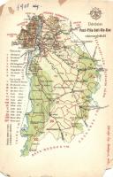 55 db főleg régi történelmi magyar városképes lap / 55 mainly pre-1945 Historical Hungarian town-vie...