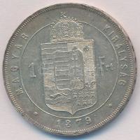 1879KB 1Ft Ag "Ferenc József / Középcímer" T:2,2- patina
Adamo M15