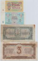 Szovjetunió 1937. 1Ch + 3Ch + 1961. 1R + 1991. 5R T:III,III-
Soviet Union 1937. 1 Chervonetz + 3 Ch...