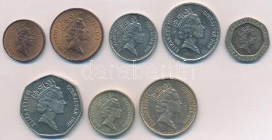 Gibraltár 1988. 1p - 2Ł (8xklf) T:1-
Gibraltar 1988. 1 Penny - 2 Pounds (8xdiff) C:AU