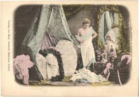 5 db RÉGI és MODERN hölgyeket ábrázoló erotikus képeslap / 5 pre-1945 and modern erotic postcards, nude lady