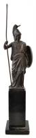 Pallas Athéné, spiáter szobor, talapzaton, jelzés nélkül, m (talapzattal): 41 cm