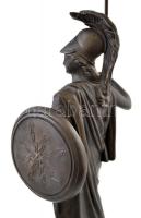 Pallas Athéné, spiáter szobor, talapzaton, jelzés nélkül, m (talapzattal): 41 cm