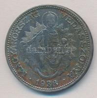 1938. 2P Ag "Madonna" T:2 patina  Adamo P7