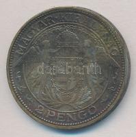 1938. 2P Ag "Madonna" T:2 patina 
Adamo P7