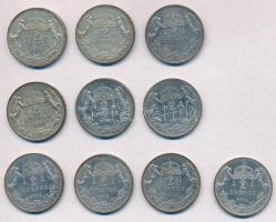 1912KB 2K Ag "Ferenc József" (10x) T:2,2- patina 
Adamo K6