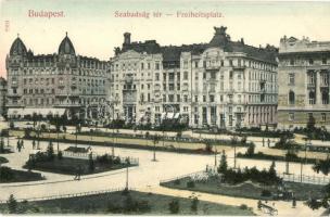 Budapest V. Szabadság tér, City kávéház, Taussig A. kiadása