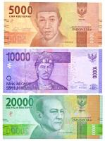 Indonézia 2016. 5000R + 10.000R + 20.000R T:I Indonesia 2016. 5000 Rupiah + 10.000 Rupiah + 20.000 Rupiah C:UNC