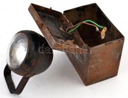 Hajdu retró vasutas lámpa, m: 32,5 cm