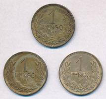 1937-1939. 1P Ag (3xklf) T:1-,2 ph., patina Adamo P6