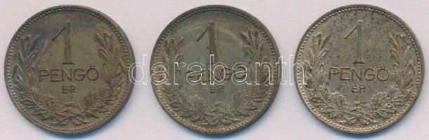 1937-1939. 1P Ag (3xklf) T:1-,2 patina
Adamo P6