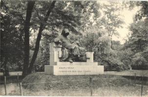 Budapest XIV. Városliget, Anonymus szobor, Taussig A. kiadása