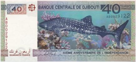 Dzsibuti 2017. 40Fr "Függetlenség 40. évfordulója" T:I Djibouti 2017. 40 Francs "40th Anniversary of Independence" C:UNC