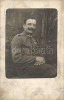 1917 Az osztrák-magyar hadsereg szakaszvezetője, kitüntetésekkel / WWI K. u. K. military, corporal, photo (EK)