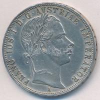 Ausztria 1860A 1Fl Ag "Ferenc József" T:1-,2 Austria 1860A 1 Florin Ag "Franz Joseph" C:AU,XF Krause KM#2219