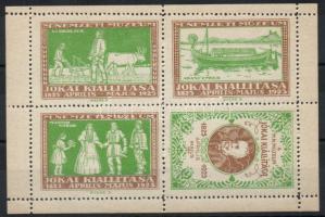 1921 Jókai centenárium levélzáró ív zöld