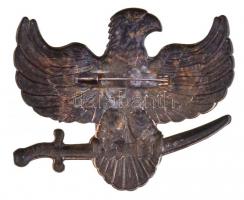 DN "Szablyát tartó turulmadár" fém jelvény, hátoldalán vízszintes tűvel (60x50mm) T:1-