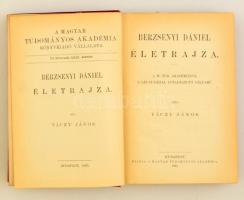 Váczy János: Berzsenyi Dániel életrajza. Bp., 1895, MTA, 1t.+VI+2+432 p. Kiadói egészvászon-kötés, j...