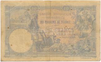 Szerbia 1893. 10D T:III,III-  Serbia 1893. 10 Dinara C:F,VG  Krause 10