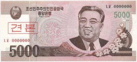 Észak-Korea 2008. 5000W "MINTA" T:I North Korea 2008. 5000 Won "SPECIMEN" C:UNC