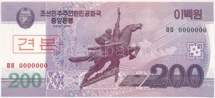 Észak-Korea 2008. 200W MINTA T:I North Korea 2008. 200 Won SPECIMEN C:UNC