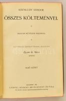Kisfaludy Sándor összes költeményei I-II. kötet. Remekírók Képes Könyvtára 3-4. kötet. Bp.,1901, Lam...