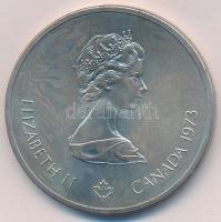 Kanada 1973. 10$ Ag "Montreali Olimpia - Montreal látkép" T:1- Canada 1973. 10 Dollars Ag ...