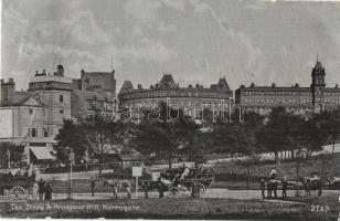 Harrogate, The Stray and Prospect Hill, horse carriages (EB)