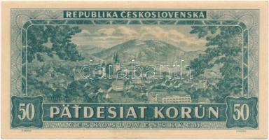 Csehszlovákia 1948. 50K T:III  szép papír
Czechoslovakia 1948. 50 Korun C:F fine paper
Krause 66.a