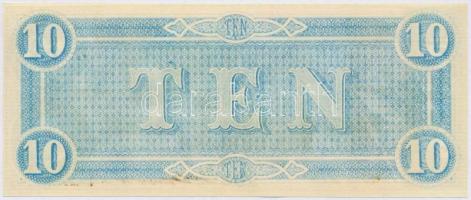 Amerikai Konföderációs Államok / Virginia / Richmond 1864. 10$ replika T:I-,II
The Confederate Stat...