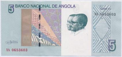 Angola 2012. 5K T:I-,II Angola 2012. 5 Kwanzas C:AU,XF