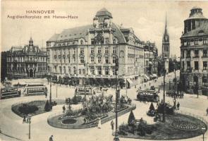 Hannover, Aegidientorplatz; F. Astholz / square, trams