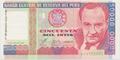 Peru 1988. 50.000I T:I,I- Peru 1988. 50.000 Intis C:UNC,AU