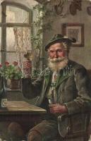 25 db régi művészlap , közte pár fotó / 25 pre-1945 art postcards with a few photos