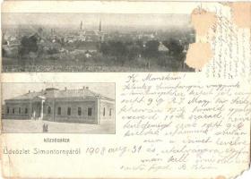 13 db régi magyar és történelmi magyar városképes lap, vegyes minőség (Dévény, Komárom, Budapest, Zs...