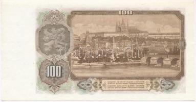 Csehszlovákia 1953. 100K három lyukkal perforált minta T:I 
Czechoslovakia 1953. 100 Korun specimen...