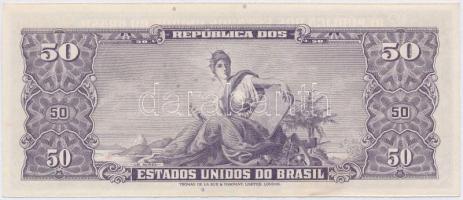 Brazília 1967. 50C "5 CENTAVOS" felülbélyegzéssel T:I,I-
Brazil 1967. 50 Cruzeiros with &...