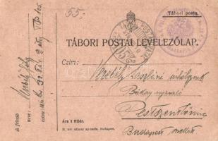 1916 K.u.K. 32. Inf. Trp. Div. Feldpostkarte / A 32. gyaloghadosztály története. Osztrák-magyar tábo...