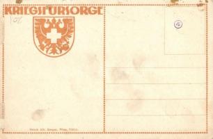 1914 Landsturm. Offizielle Karte für das Rote Kreuz, das Kriegshilfsbüro und Kriegsfürsorgeamt / WWI...