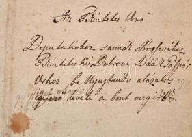 1816 Mikola (ma: Micula, Románia), homoródszentpáli Szentpáli Gábor (1758-1841) korábbi hadnagy, ugo...