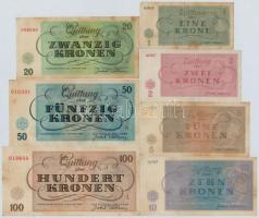 Német Harmadik Birodalom / Cseh-Morva Protektorátus / Theresienstadt gettó 1943. január 1. 1 + 2 + 5...