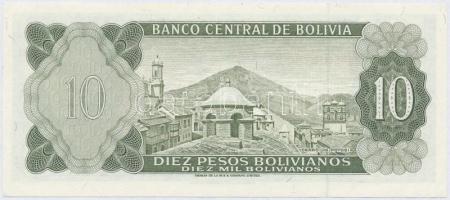 Bolívia 1962. 10P T:I
Bolivia 1962. 10 Pesos C:UNC
Krause 154