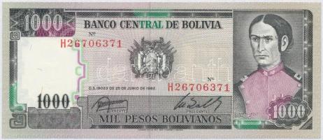 Bolívia 1982. 1000P T:I- Bolivia 1982. 1000 Pesos C:AU Krause 167